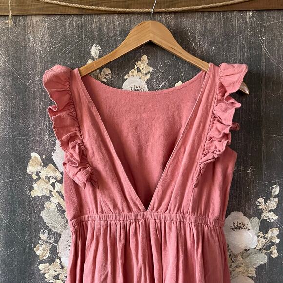 BA&SH Joyce Backless Midi Dress Size Medium - Picture 10 of 12